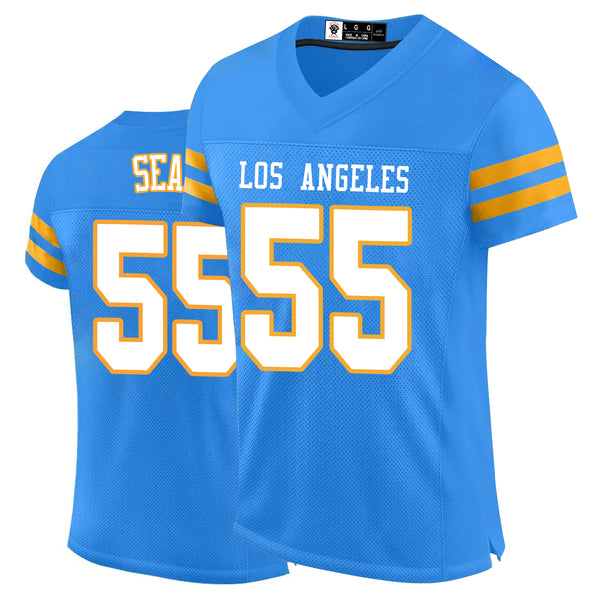 Kopkoc Los Angeles C Blue 55 S Football Stitched Jerseys