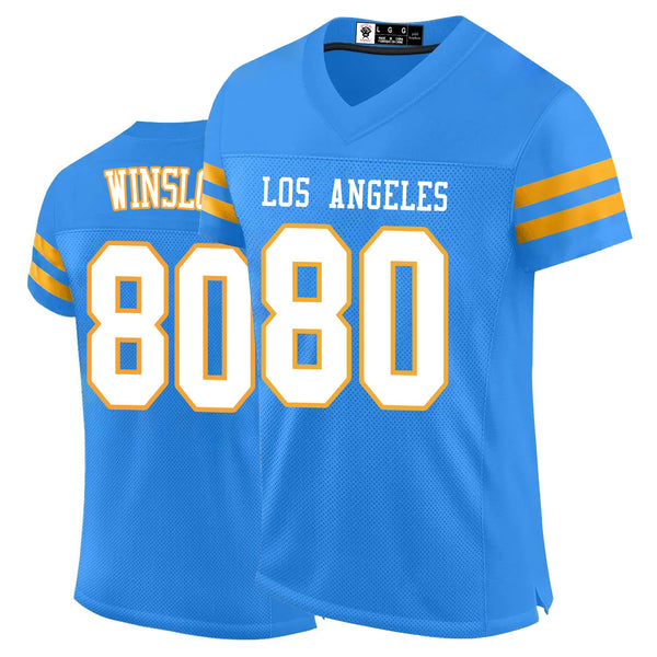 Kopkoc Los Angeles C Blue 80 W Football Stitched Jerseys