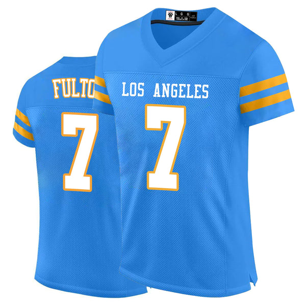 Kopkoc Los Angeles C Blue 7 F Football Stitched Jerseys