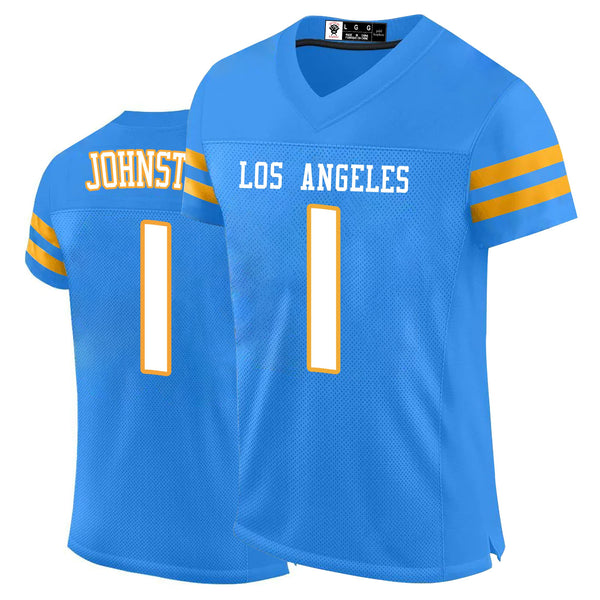 Kopkoc Los Angeles C Blue 1 J Football Stitched Jerseys