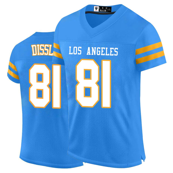 Kopkoc Los Angeles C Blue 81 D Football Stitched Jerseys