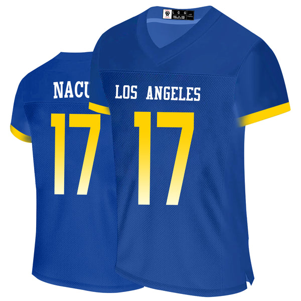 Kopkoc Los Angeles R Blue 17 N Football Stitched Jerseys