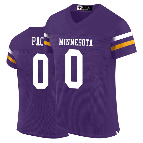 Kopkoc Minnesota Purple 0 P Football Stitched Jerseys