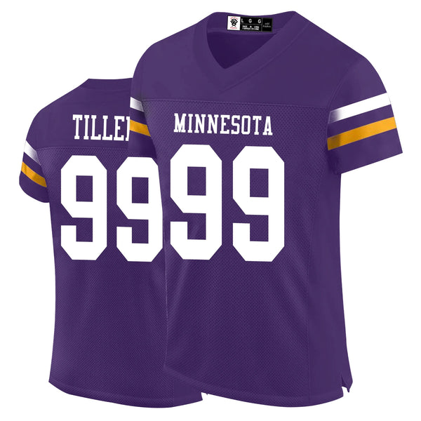 Kopkoc Minnesota Purple 99 T Football Stitched Jerseys