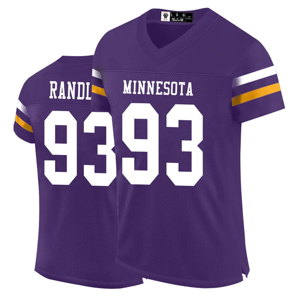 Kopkoc Minnesota Purple 93 R Football Stitched Jerseys