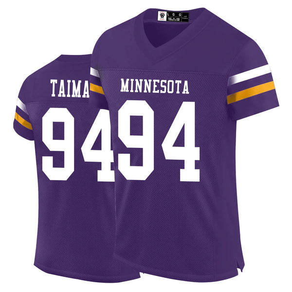 Kopkoc Minnesota Purple 94 T Football Stitched Jerseys