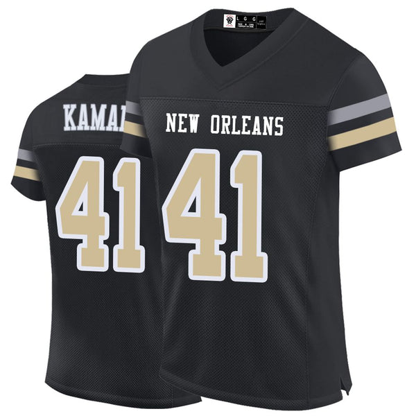 Kopkoc New Orleans Black 41 K Football Stitched Jerseys