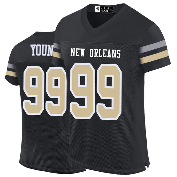 Kopkoc New Orleans Black 99 Y Football Stitched Jerseys