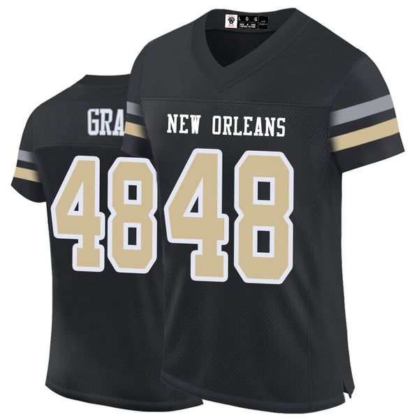 Kopkoc New Orleans Black 48 G Football Stitched Jerseys