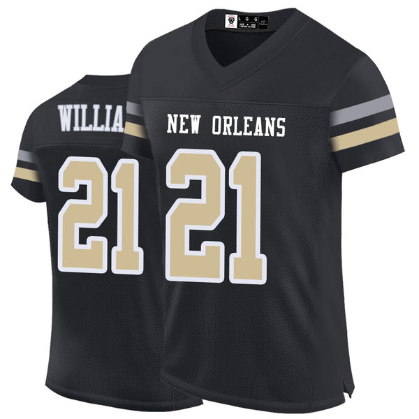 Kopkoc New Orleans Black 21 W Football Stitched Jerseys