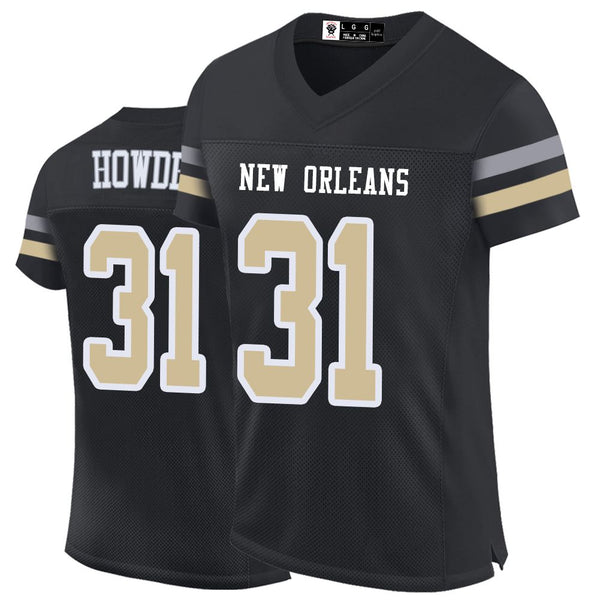 Kopkoc New Orleans Black 31 H Football Stitched Jerseys