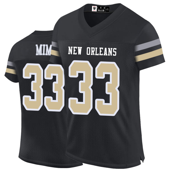 Kopkoc New Orleans Black 33 M Football Stitched Jerseys