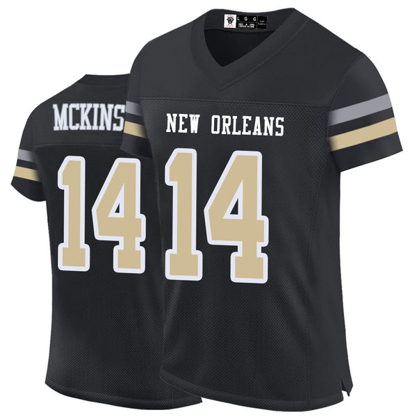 Kopkoc New Orleans Black 14 M Football Stitched Jerseys