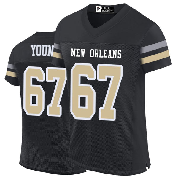 Kopkoc New Orleans Black 67 Y Football Stitched Jerseys