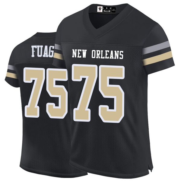 Kopkoc New Orleans Black 75 F Football Stitched Jerseys