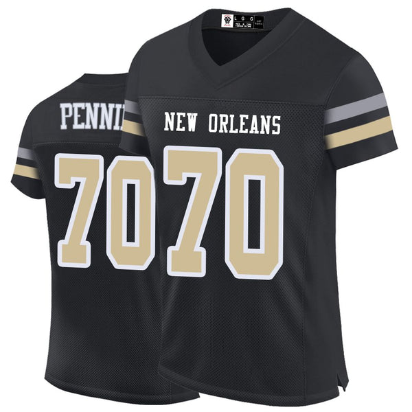 Kopkoc New Orleans Black 70 P Football Stitched Jerseys