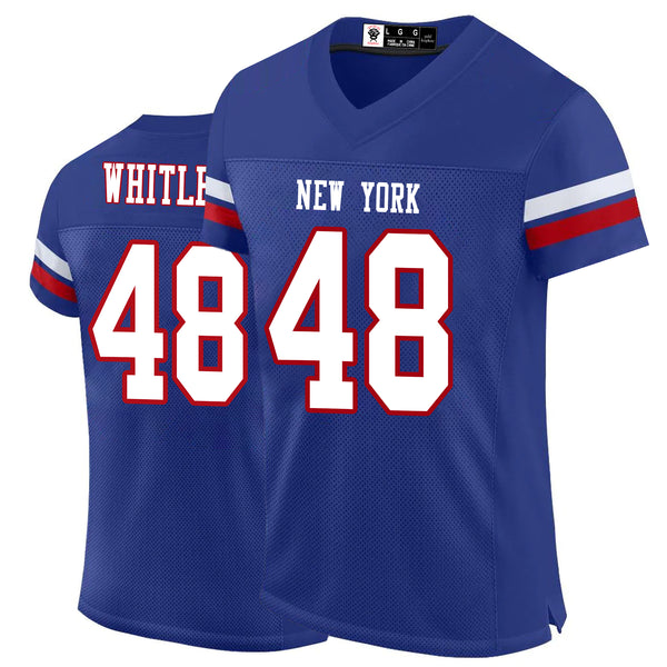 Kopkoc New York Blue 48 W Football Stitched Jerseys