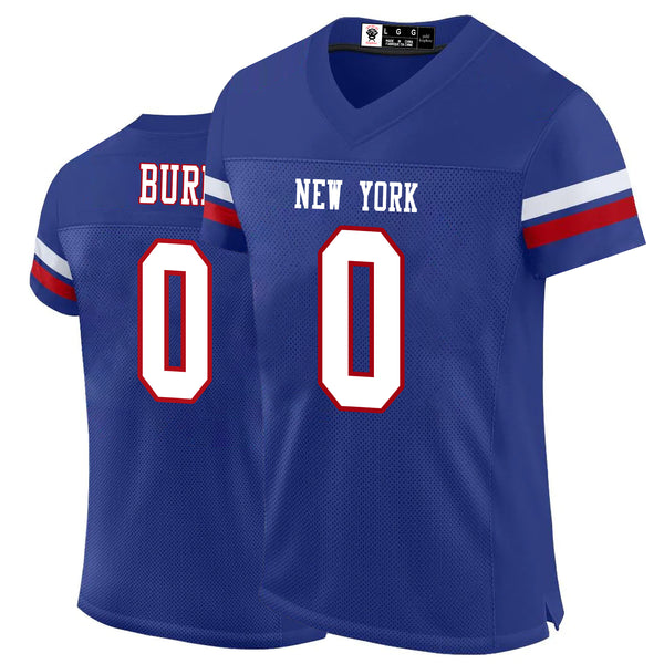 Kopkoc New York Blue 0 B Football Stitched Jerseys