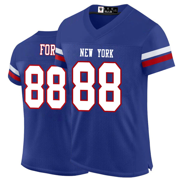 Kopkoc New York Blue 88 F Football Stitched Jerseys