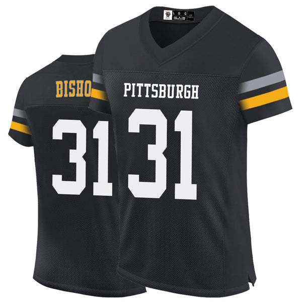 Kopkoc Pittsburgh Black 31 B Football Stitched Jerseys