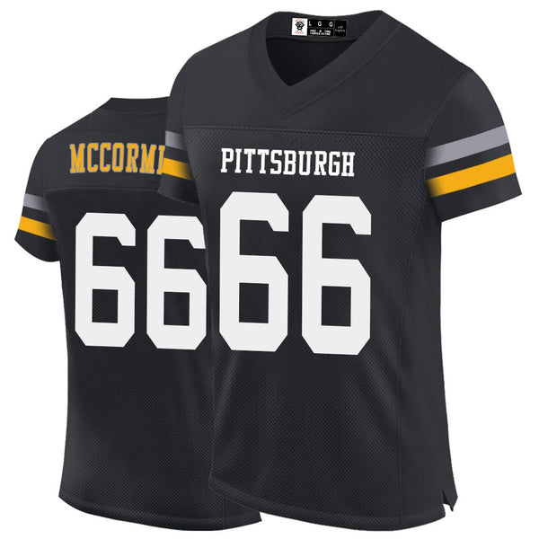 Kopkoc Pittsburgh Black 66 M Football Stitched Jerseys