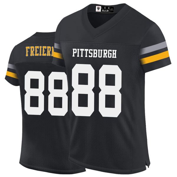 Kopkoc Pittsburgh Black 88 F Football Stitched Jerseys