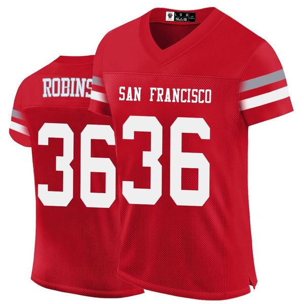 Kopkoc San Francisco Red 36 R Football Stitched Jerseys