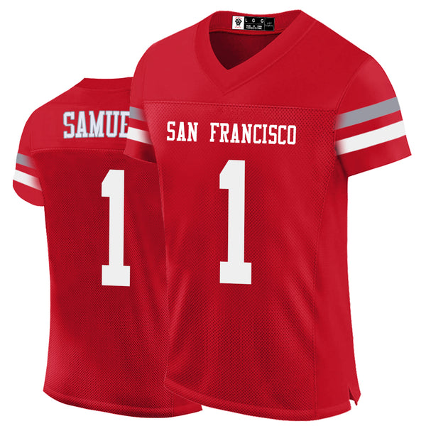 Kopkoc San Francisco Red 1 S Football Stitched Jerseys