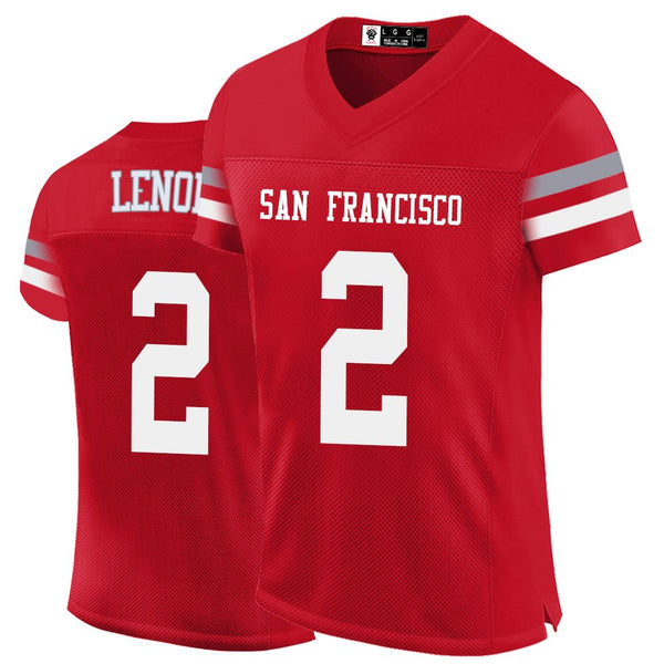 Kopkoc San Francisco Red 2 L Football Stitched Jerseys