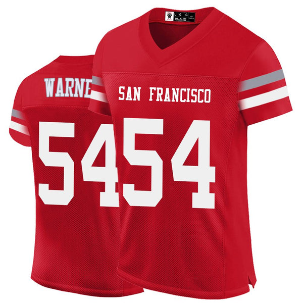 Kopkoc San Francisco Red 54 W Football Stitched Jerseys