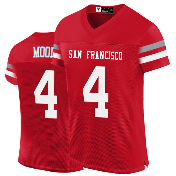 Kopkoc San Francisco Red 4 M Football Stitched Jerseys