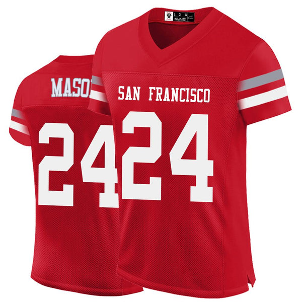 Kopkoc San Francisco Red 24 M Football Stitched Jerseys