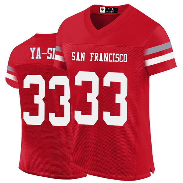 Kopkoc San Francisco Red 33 Y Football Stitched Jerseys