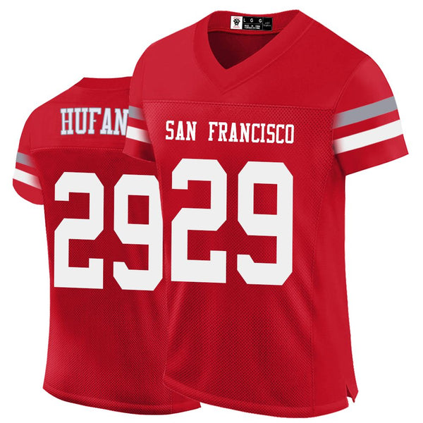 Kopkoc San Francisco Red 29 H Football Stitched Jerseys