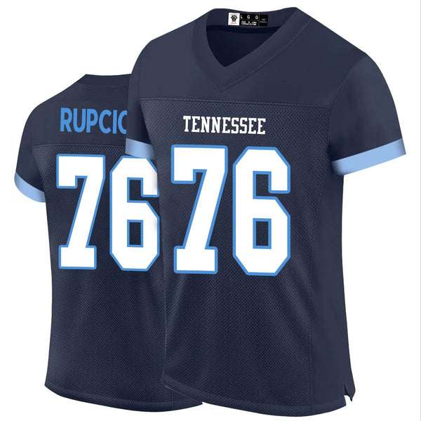 Kopkoc Tennessee Navy 76 R Football Stitched Jerseys