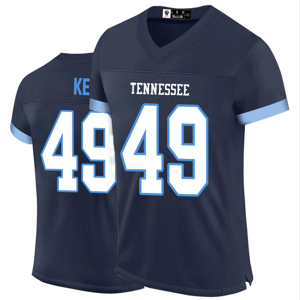 Kopkoc Tennessee Navy 49 K Football Stitched Jerseys