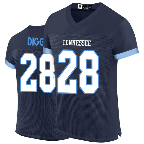 Kopkoc Tennessee Navy 28 D Football Stitched Jerseys