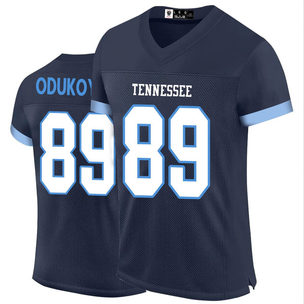 Kopkoc Tennessee Navy 89 O Football Stitched Jerseys