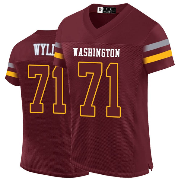 Kopkoc Washington Red 71 W Football Stitched Jerseys