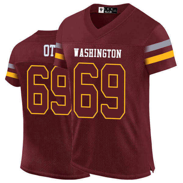 Kopkoc Washington Red 69 O Football Stitched Jerseys