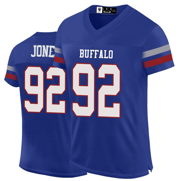 Kopkoc Buffalo Blue 92 J Football Stitched Jerseys