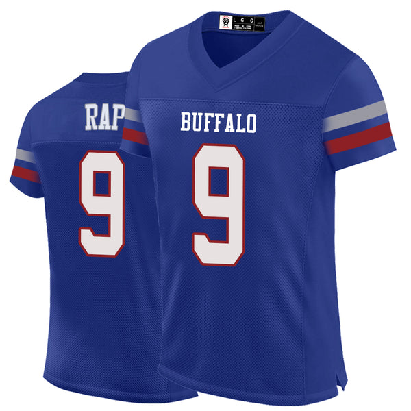 Kopkoc Buffalo Blue 9 R Football Stitched Jerseys